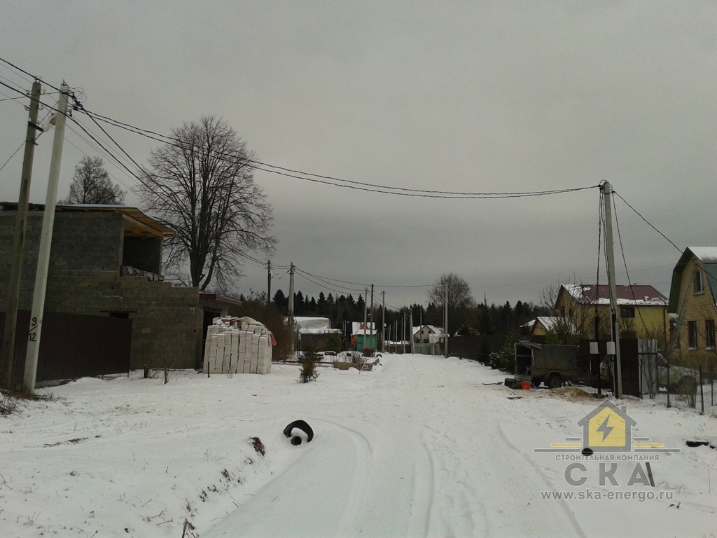 Установка бетонной опоры
